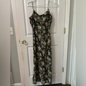 Ankle-length floral dress
